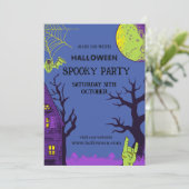 ハロウィンシンプル 招待状 (スタンド正面)