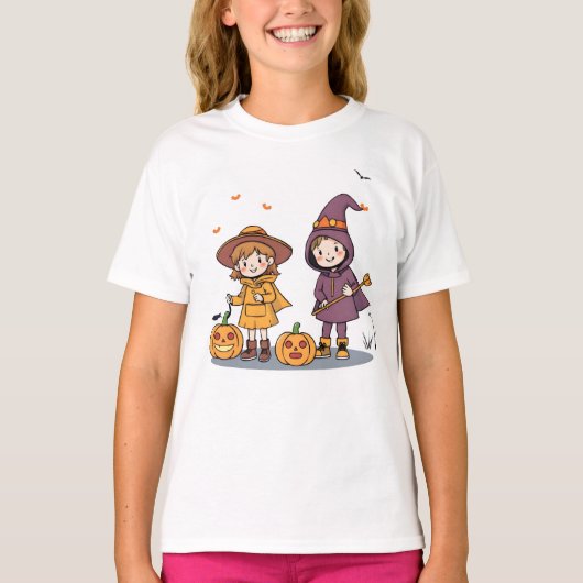 ハロウィンシーズンの子供Tシャツ Tシャツ (正面)