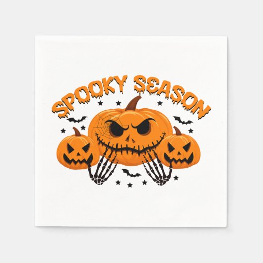ハロウィンシーズン スタンダードカクテルナプキン (正面)