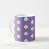 ハロウィンシームレスなパターンと水玉模様分離 コーヒーマグカップ (正面左)