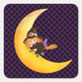 ハロウィンシール-リトルウィッチ スクエアシール (正面)