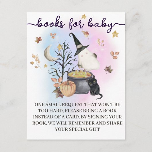 ハロウィンジェンダーがベビーカードの本を明かす。 エンクロージャーカード (正面)