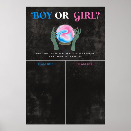 ハロウィンジェンダーが投票サインを明らかにする ポスター (正面)