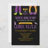 ハロウィンジェンダーが赤ちゃんシャワーを明かす 招待状 (正面)