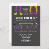 ハロウィンジェンダーが赤ちゃんシャワーを明かす 招待状 (正面/裏面)