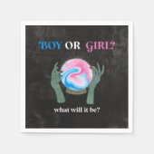 ハロウィンジェンダーの公開パーティー スタンダードカクテルナプキン (正面)