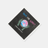 ハロウィンジェンダーの公開パーティー スタンダードカクテルナプキン (角)