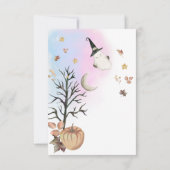 ハロウィンジェンダー少しブーはほとんど期限が来ている サンキューカード (裏面)