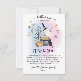 ハロウィンジェンダー少しブーはほとんど期限が来ている サンキューカード