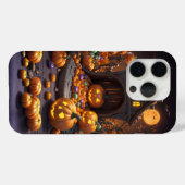 ハロウィンジャックとランタンのアイコンiPhone 15ケース Case-Mate iPhoneケース (裏面 (横))
