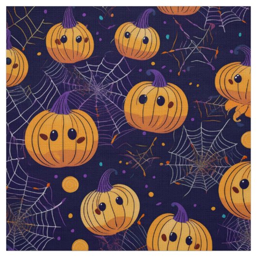 ハロウィンジャックとランタン生地 ファブリック (見本)