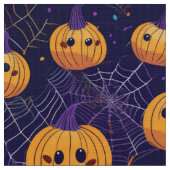 ハロウィンジャックとランタン生地 ファブリック (クローズアップ)