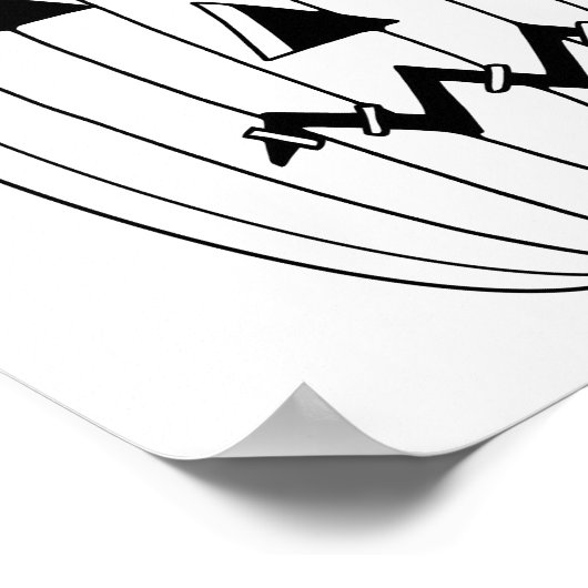 ハロウィンジャックオランタンカラーリングページアート ポスター (角)