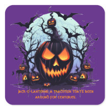 ハロウィンジャック・オランタンとこうもり