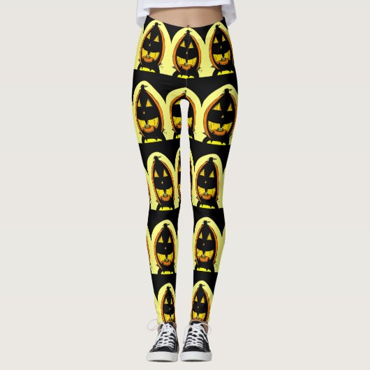 ハロウィンジャック・オランタンレギンス レギンス (正面)