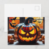 ハロウィンジャック・オランタン シーズンポストカード (正面/裏面)
