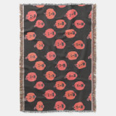 ハロウィンジャック・オランタン スローブランケット (正面縦)