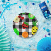 ハロウィンジャック・オランタン・フルーツギンガム ペーパープレート (パーティー)