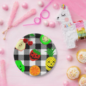 ハロウィンジャック・オランタン・フルーツギンガム ペーパープレート (パーティー)