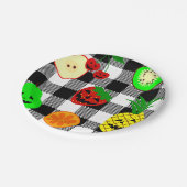 ハロウィンジャック・オランタン・フルーツギンガム ペーパープレート (アングル)