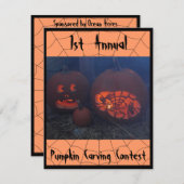 ハロウィンジャック・オランタン – 招待状 (正面/裏面)