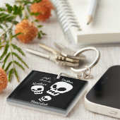 ハロウィンジャック・オ・ランタンかぼちゃの家族名 キーホルダー (正面右)