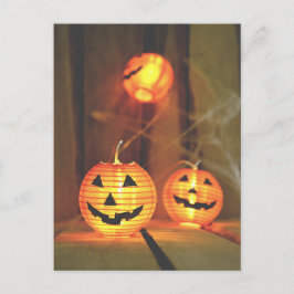 ハロウィンジャック・オ・ランタンのはがき ポストカード
