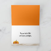 ハロウィンジャック・オ・ランタンのビーチ シーズンカード (内部)