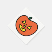 ハロウィンジャック・オ・ランタン スタンダードカクテルナプキン (角)