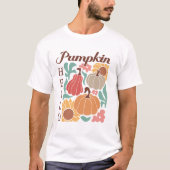 ハロウィンジャック・オ・ランタン - 秋 Tシャツ (正面)