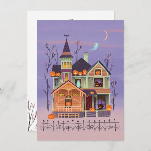 ハロウィンジャック – o'ランタンハウスパーティの招待状 招待状 (正面/裏面)