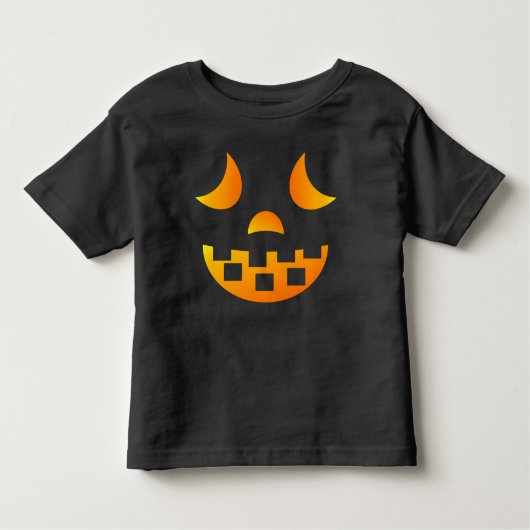 ハロウィンジャック – o'ランタン顔幼児Tシャツ トドラーTシャツ (正面)