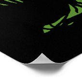 ハロウィンジャック – o' – ランタングリーンの中のゾンビ ポスター (角)