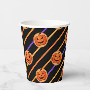 ハロウィンジャック – O – ランタンブラック 紙コップ