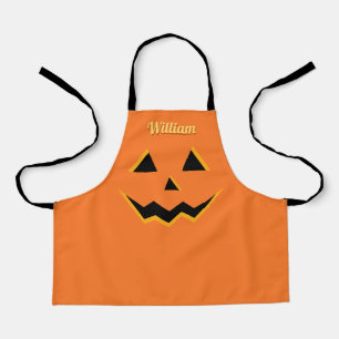 ハロウィンジャックO'ランタンカワイカボチャ子供へ エプロン