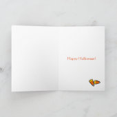 ハロウィンジャックO'ランタンカードを持つ子供 カード (内部)