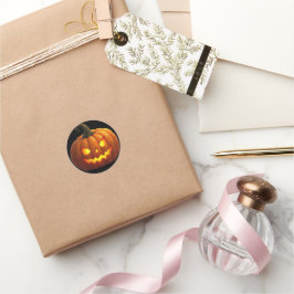 ハロウィンジャックO'ランタンステッカー ラウンドシール
