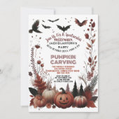 ハロウィンジャックOランタンズパンプキンカービングパーティー 招待状 (正面)