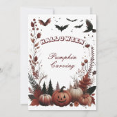 ハロウィンジャックOランタンズパンプキンカービングパーティー 招待状 (裏面)