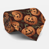 ハロウィンジャックOランタンネックタイ ネクタイ (ロール)