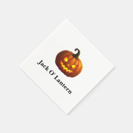 ハロウィンジャックO'ランタンペーパーナプキン スタンダードカクテルナプキン
