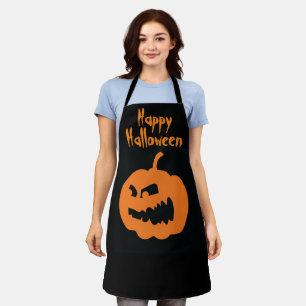 ハロウィンジャックO – ランタンデザイン エプロン