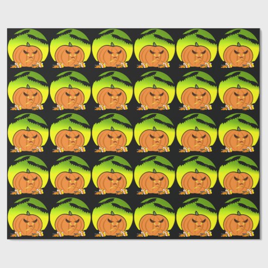 ハロウィンジャックO'Lantern ラッピングペーパー (フラット)