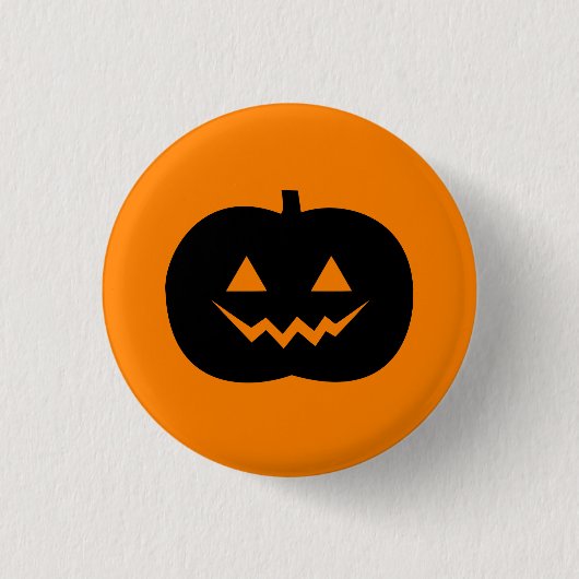 ハロウィンジャックO'Lantern Pinbackボタン 缶バッジ (正面)
