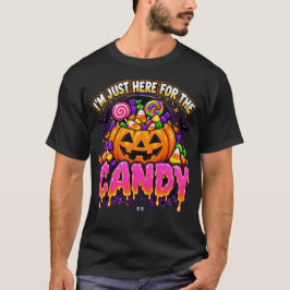 ハロウィンジョーク お菓子だけが楽しみ Tシャツ
