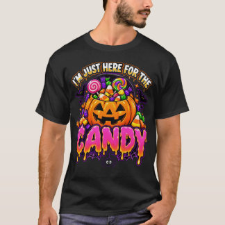 ハロウィンジョーク お菓子だけが楽しみ Tシャツ