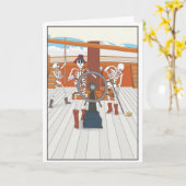 ハロウィンジョーク カード (黄色い花)