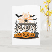 ハロウィンジョーク ルート4489 67 数学の先生 T カード (黄色い花)