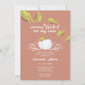 ハロウィンスイート16バースデーパーティテラコッタ 招待状 (正面)