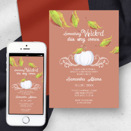 ハロウィンスイート16バースデーパーティテラコッタ 招待状